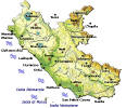 Mapa Lazia